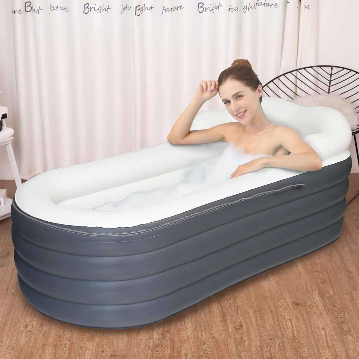 Test de la baignoire gonflable portable adulte: confort et taille XXL