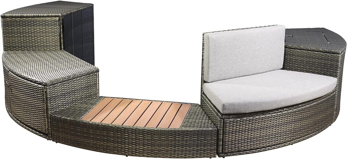 Test Spa Octopus 165 : mobilier Semi-Rigide 5 Modules N NETSPA