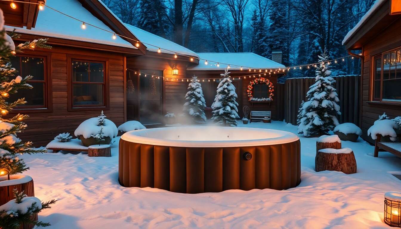 Détente absolue : trouvez le spa gonflable adapté à l'hiver