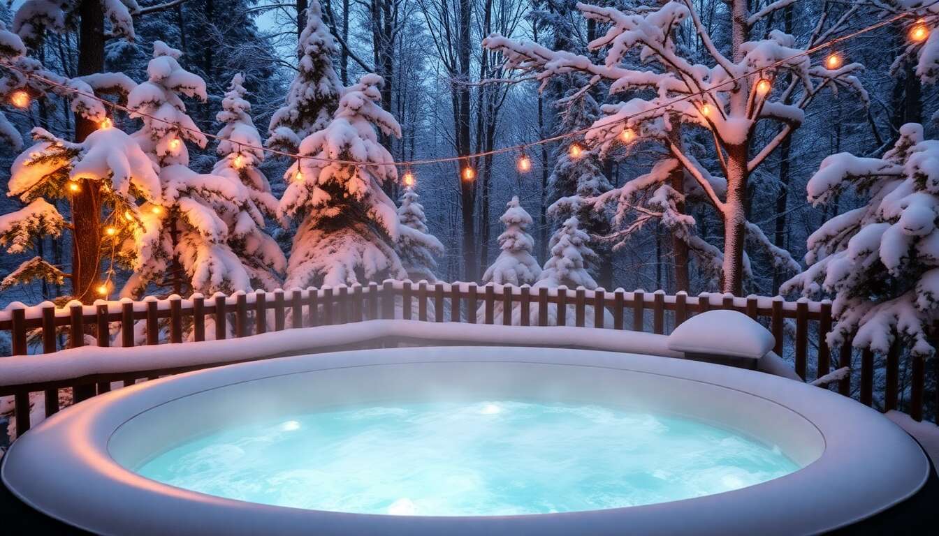 Chaleur et spa gonflable : comment en profiter même en hiver