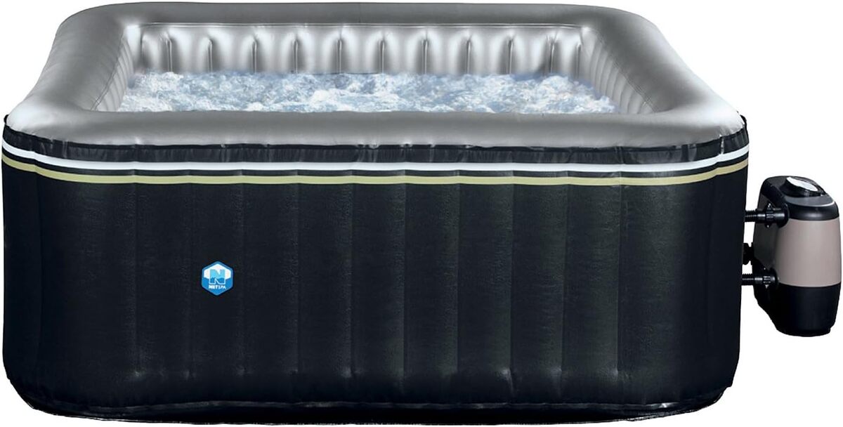 Essai du Spa Aspen gonflable : confort 4 places en noir