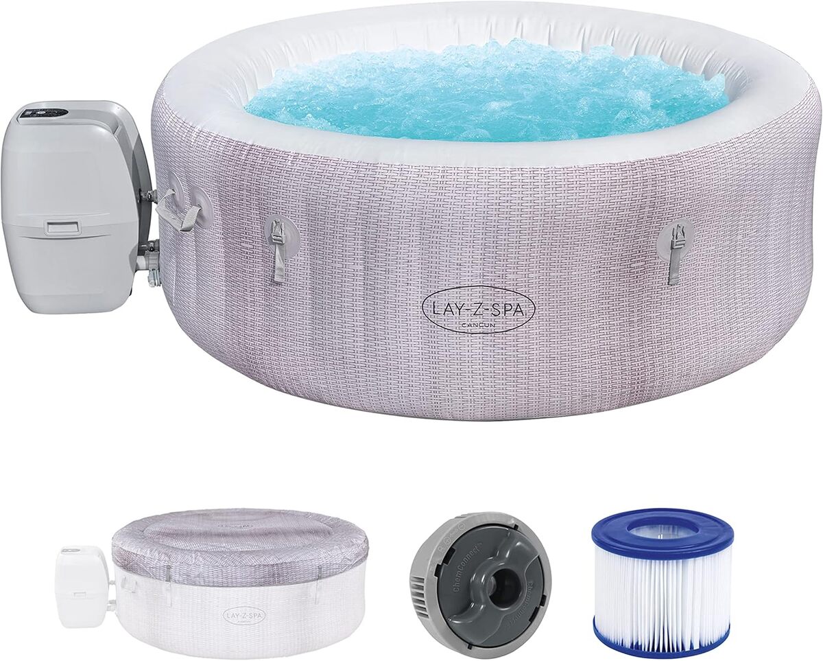 Spa Lay-Z-Spa Cancun Airjet : dรฉtente et Relaxation pour 4 !