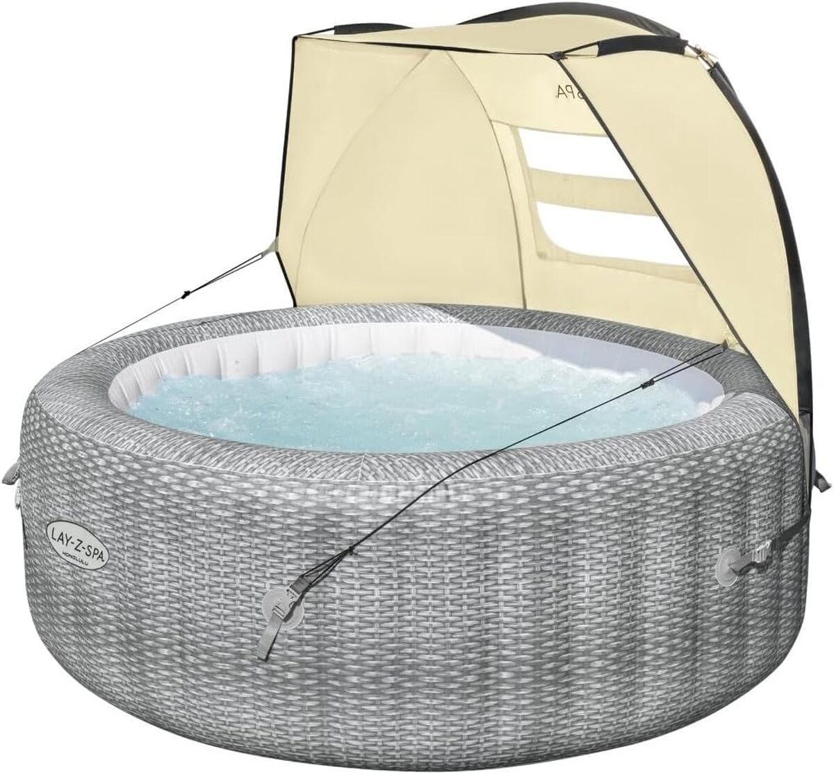 Test Bestway Lay-Z-Spa : tout sur la bâche et les accessoires