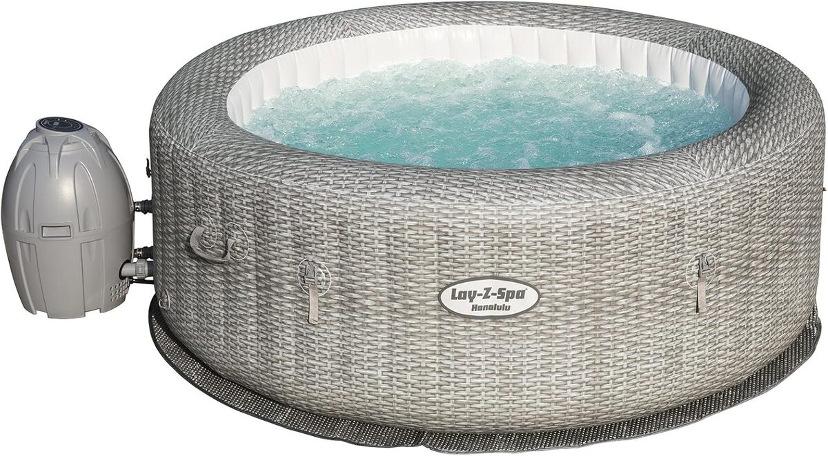 Test du spa gonflable Bestway rotin gris 6 personnes