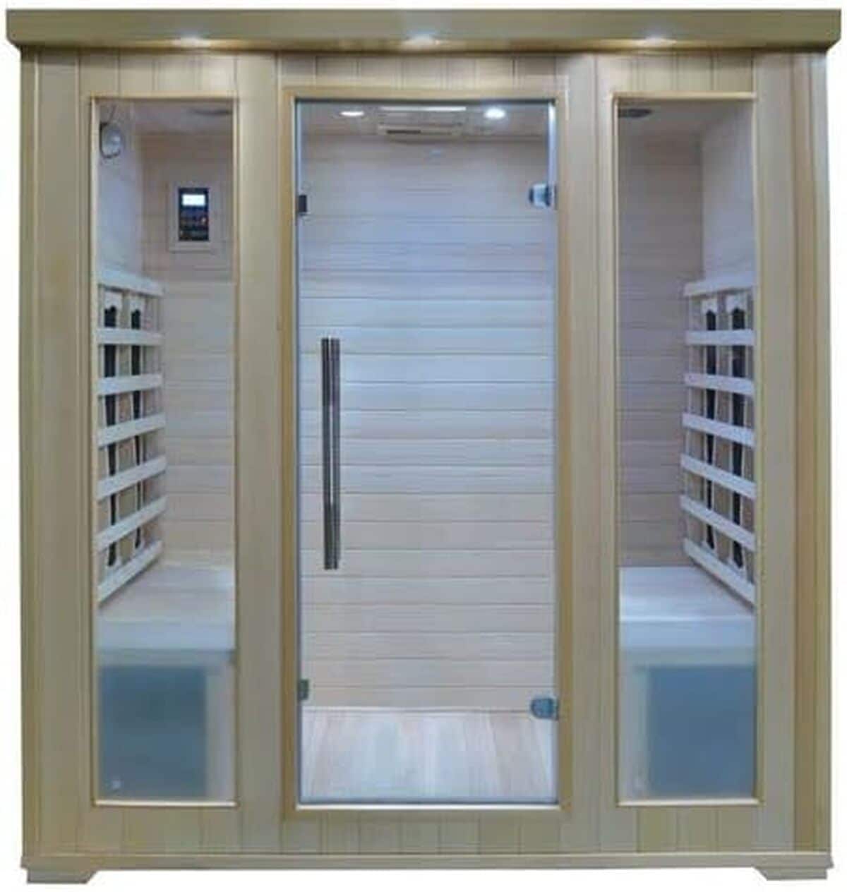 Test du sauna infrarouge Bagno Italia : bien-รชtre ร 4 en bois Hemlock