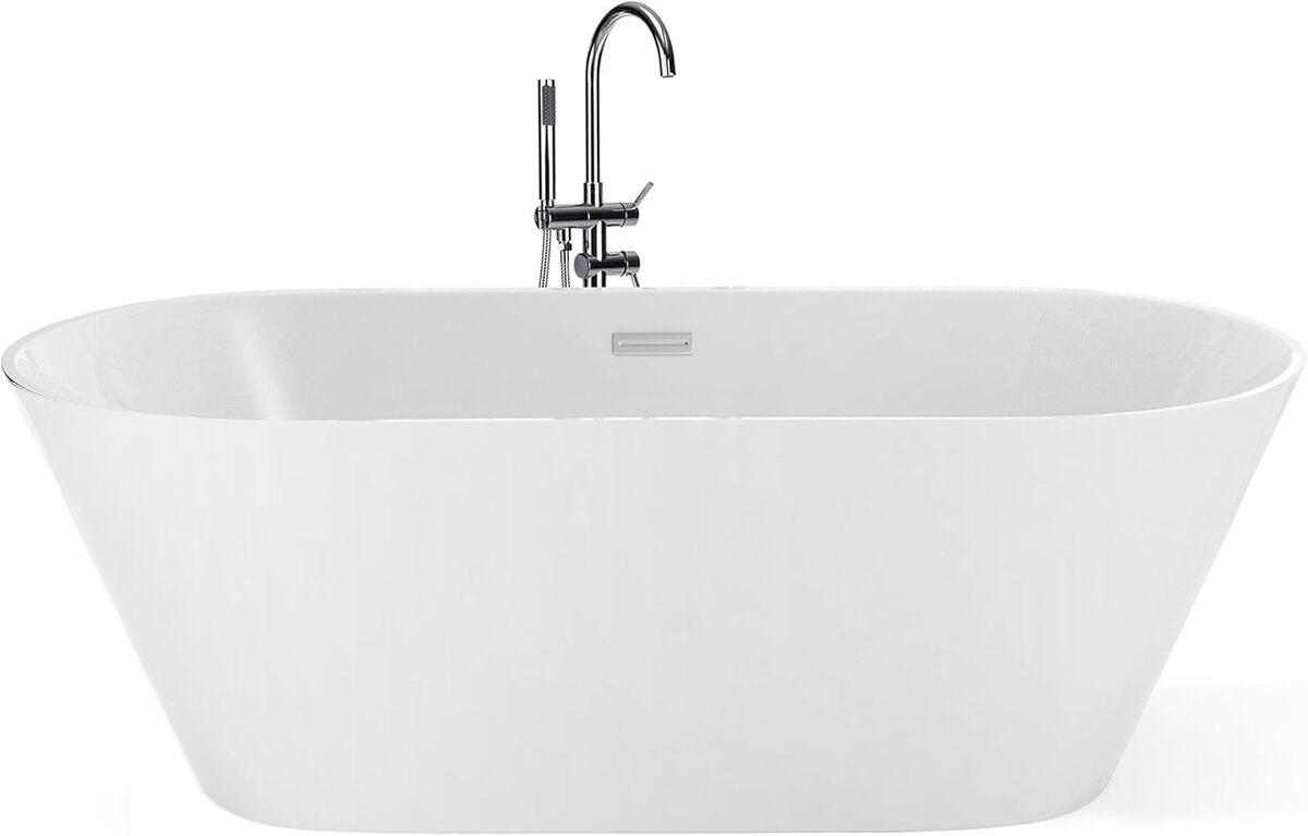 Test : baignoire ovale autoportante 150 cm style moderne