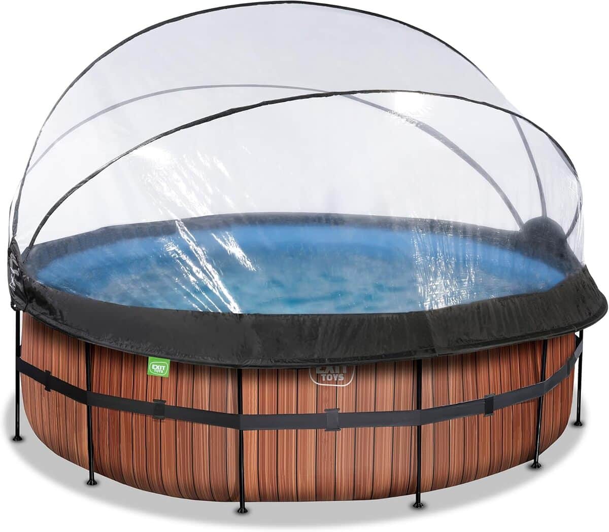 Test piscine EXIT Toys Wood multifonctionnelle รธ427 cm : profondeur et performance