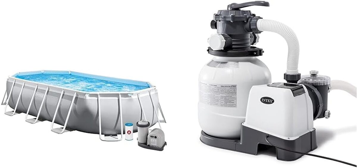 Test : piscine Intex Prism Frame Ovale avec filtre à sable SX2100