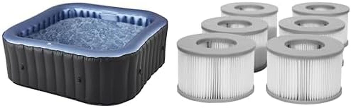 Test : spa gonflable carrรฉ 185cm MSPA TEKAPO de Happy Garden - 6 places