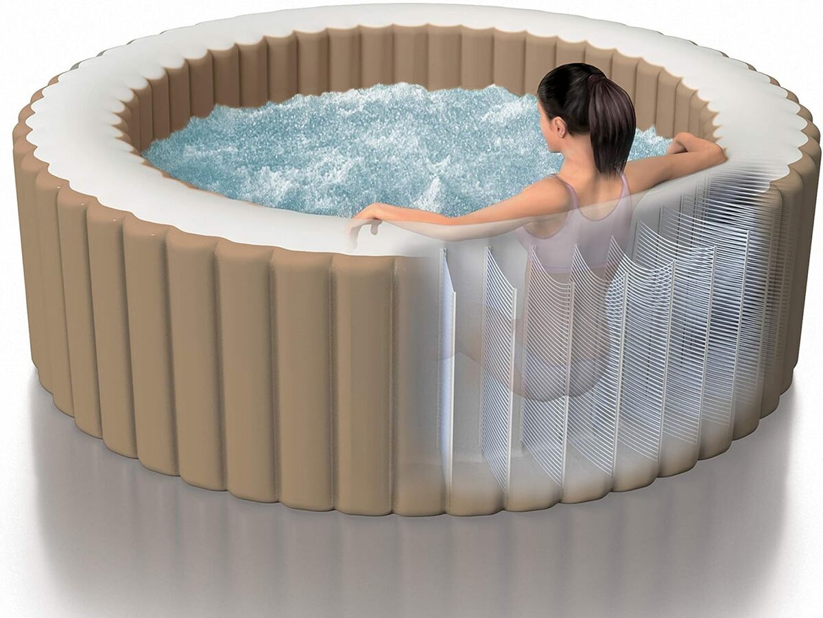 Test : jacuzzi Bubble Massage Intex Ø 216 x 71 cm beige