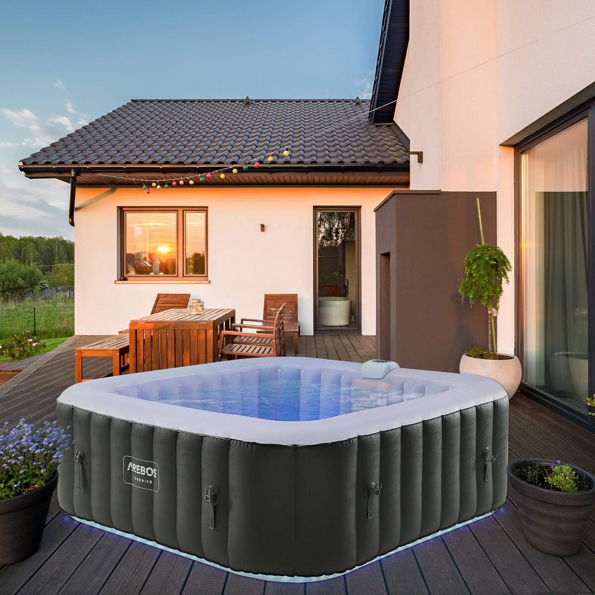 Test Arebos Spa Gonflable: confort et Luxe pour 6 Personnes