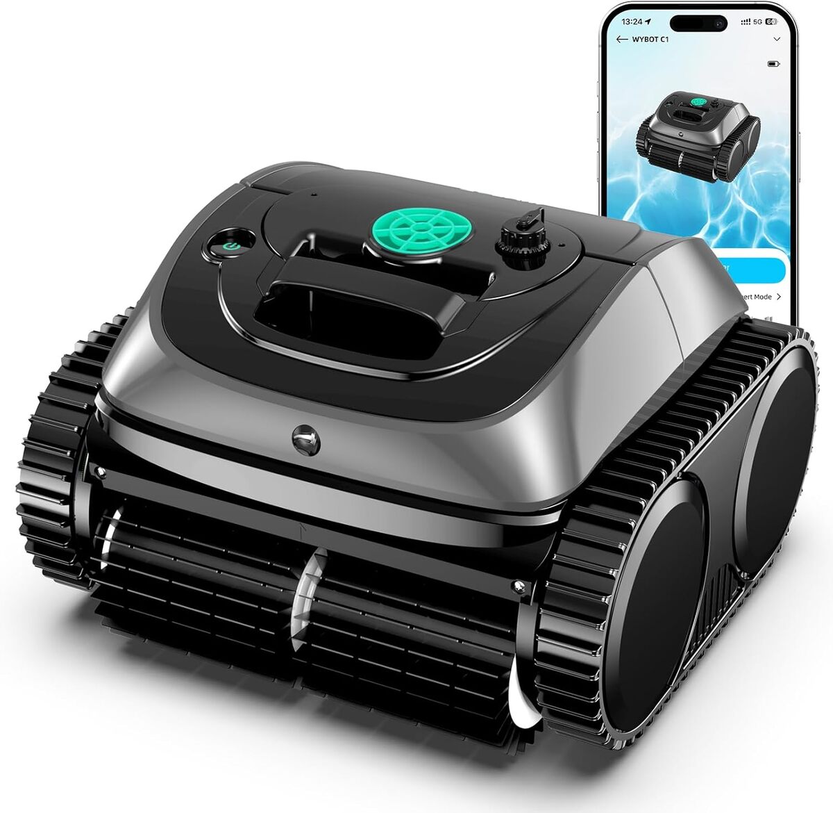 Test du robot nettoyeur de piscine WYBOT C1 : autonomie et performance