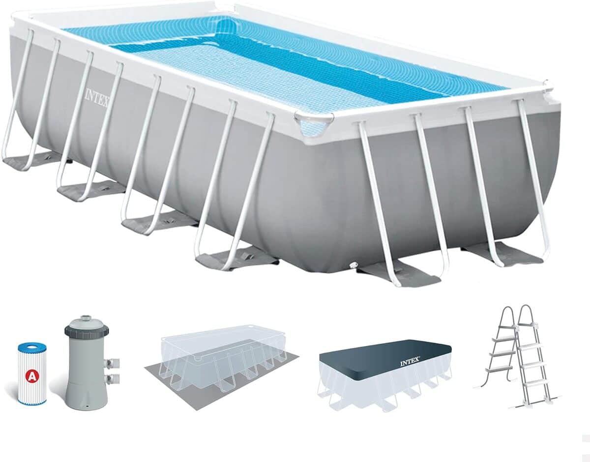 Test Intex Prism Frame : piscine rectangulaire 4, 88 x 2, 44 x 1, 07 m