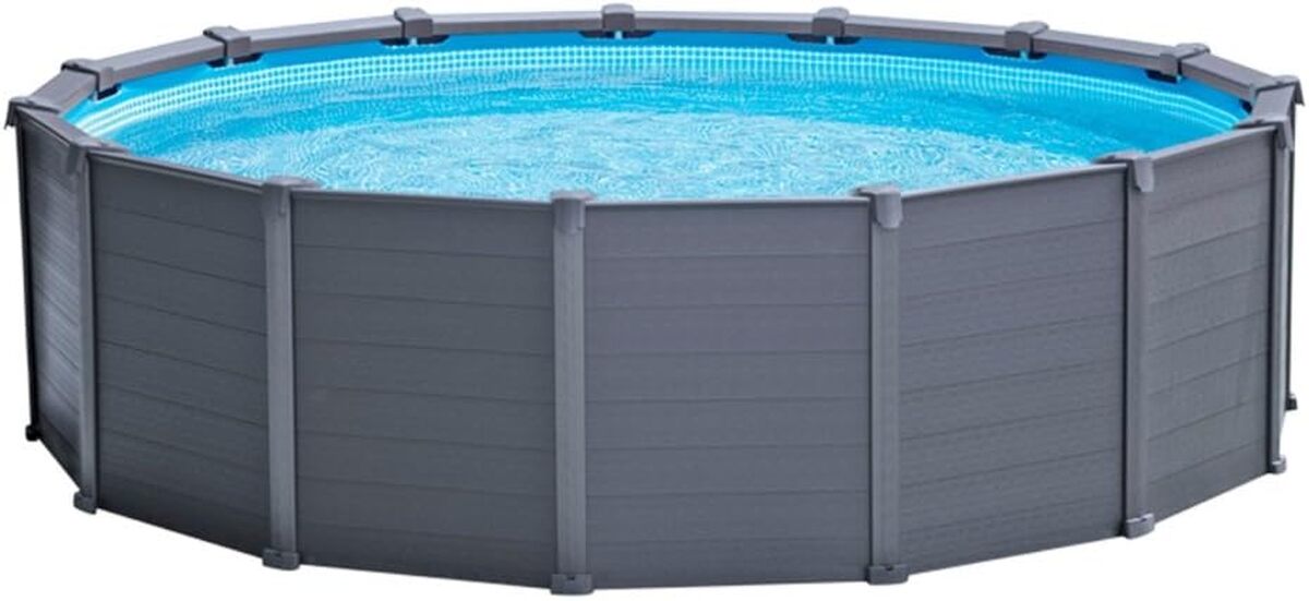Test : piscine Intex 28382 avec panneau graphite