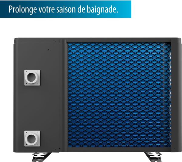Aquaforte Full Inverter Heat Pump 5.5 Kw, 5.95 Amp, Puissance Absorbée Kw 0.10, 1.31, Peut À La Fois Refroidir et Chauffer, Convient Aux Piscines de 10 À 20 M³, 33 Kg, 896 X 353 X 644 mm
