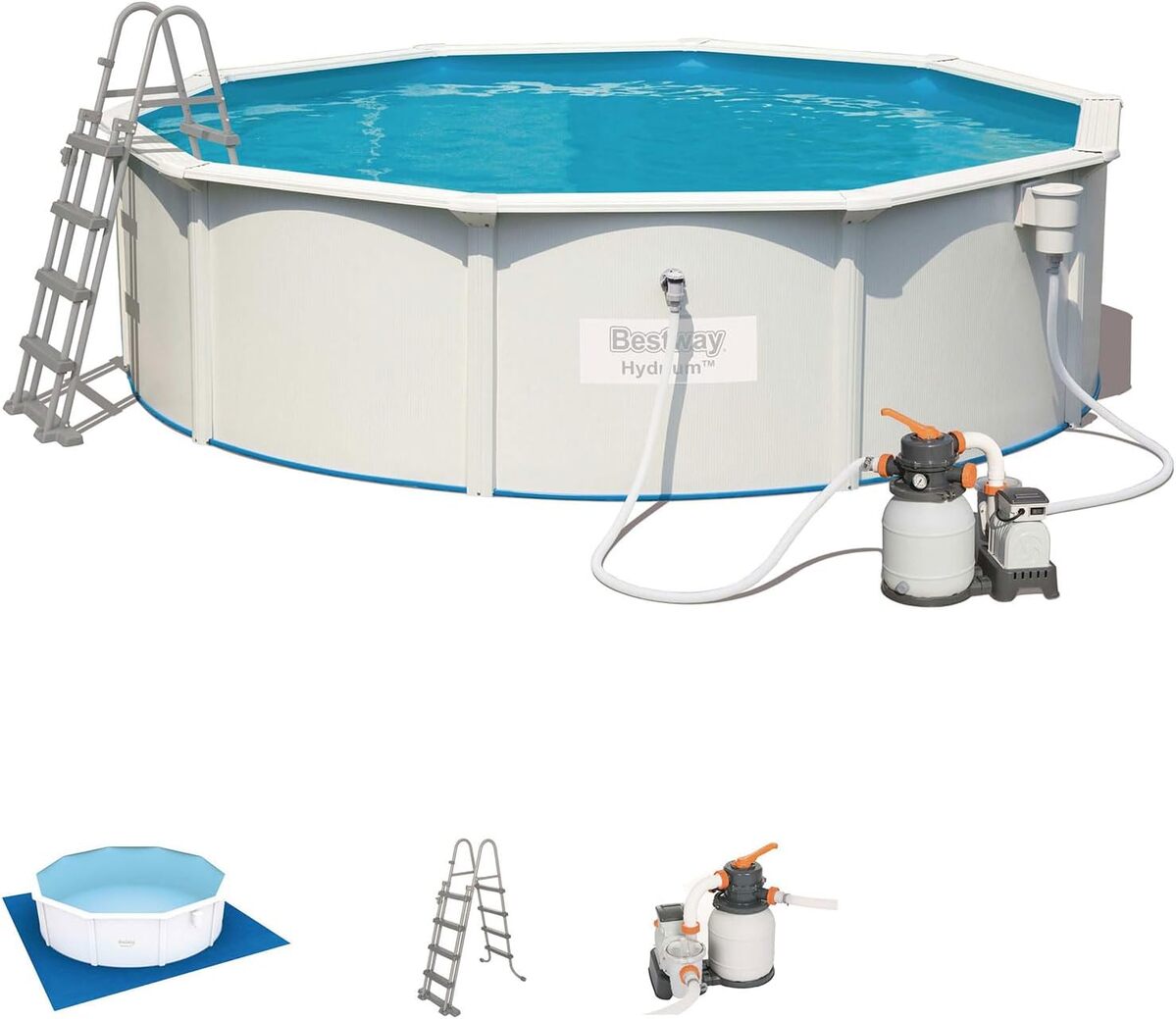 Test de la piscine Bestway Hydrium 460 x 120 cm avec pompe ร sable et accessoires
