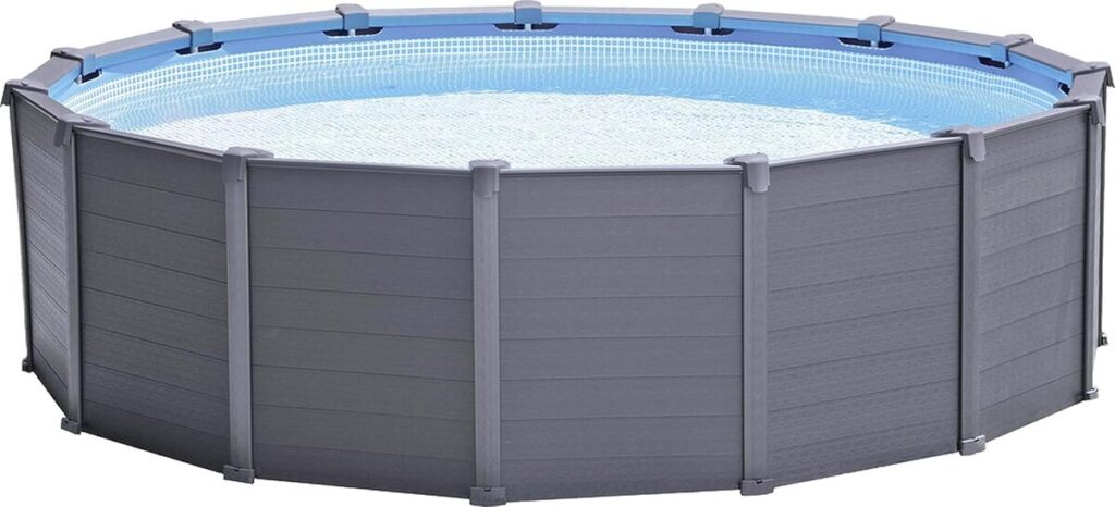 Test de la piscine Intex 26384GN Graphite ronde 478cm