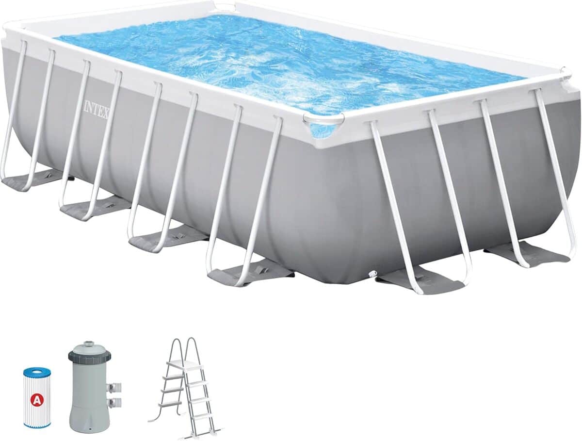 Test de la piscine tubulaire Intex Prism Frame 4x2 m