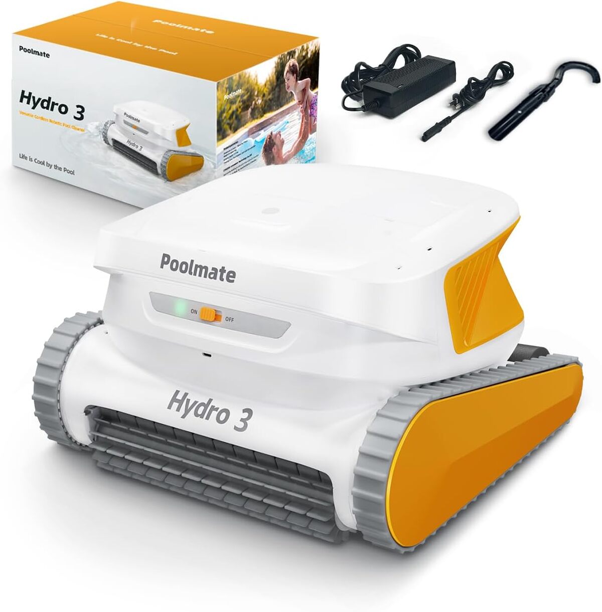 Test du robot nettoyeur Poolmate Hydro3 : efficacitรฉ sans fil pour piscines