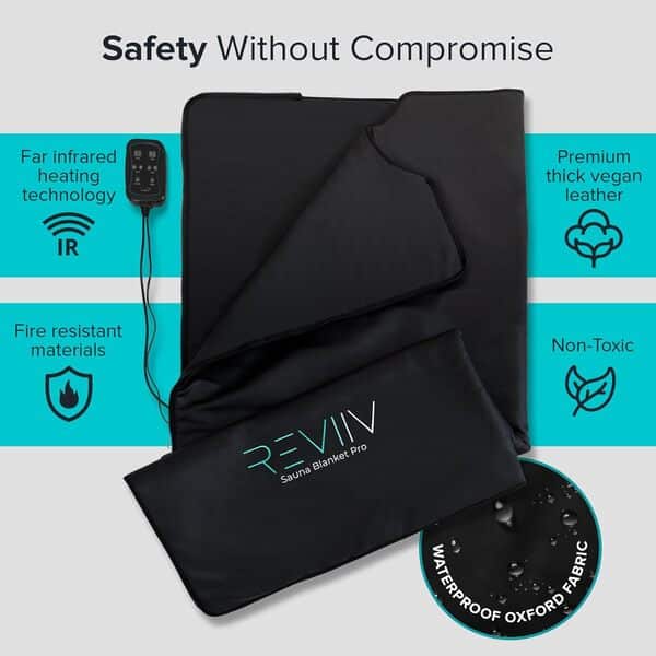 Couverture de sauna portable avec serviette en coton – V2.0 améliorations majeures  ! Couverture de sauna infrarouge lointain de qualité supérieure pour la détoxification – Couverture de sauna