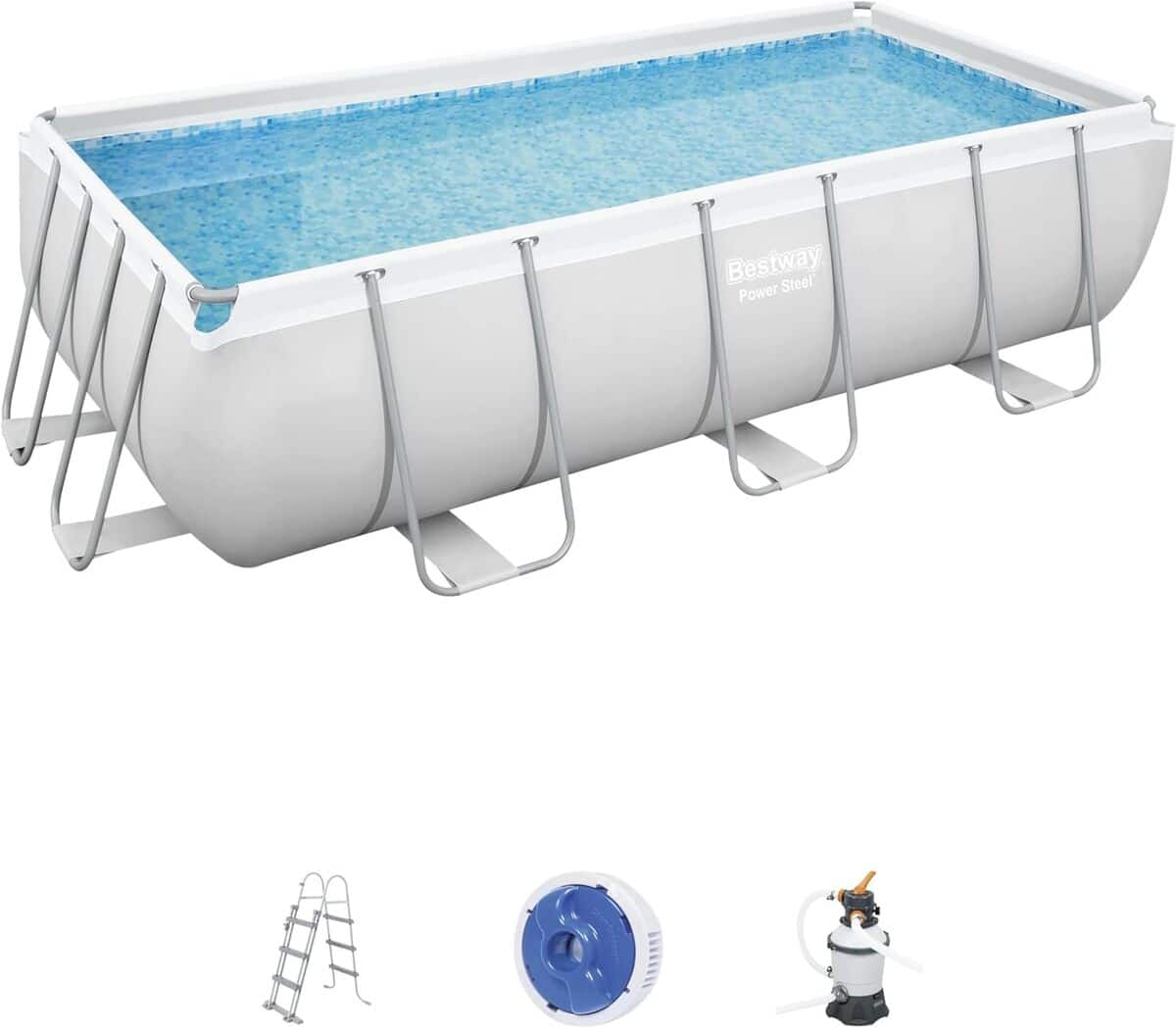 Test de la piscine hors sol Bestway Power Steel 404x201 cm avec filtre à sable