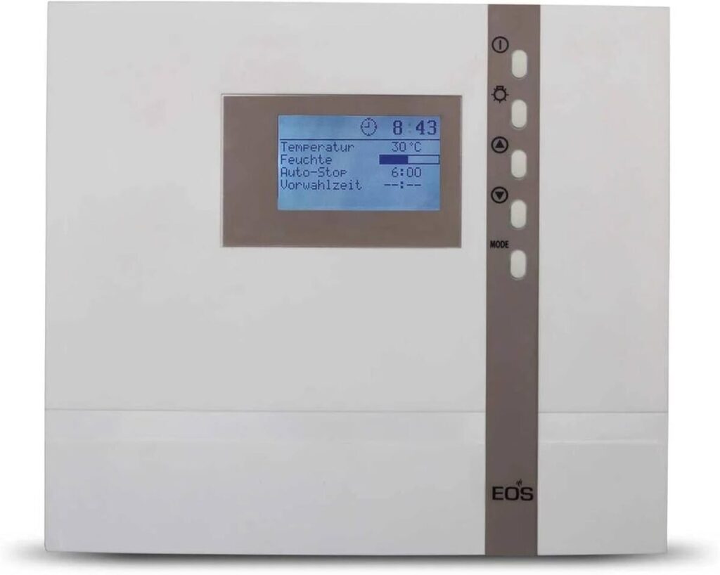 Test de l'unité de contrôle EOS GmbH ECON H2 Bi-O pour sauna