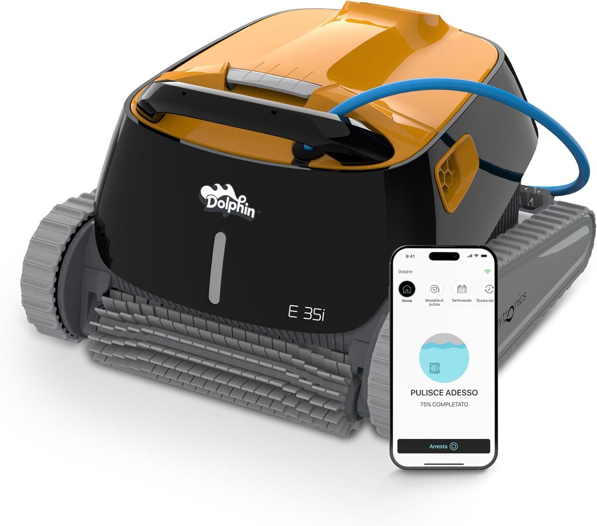 Test du Dolphin E35i : robot de nettoyage pour piscine efficace et écoénergétique