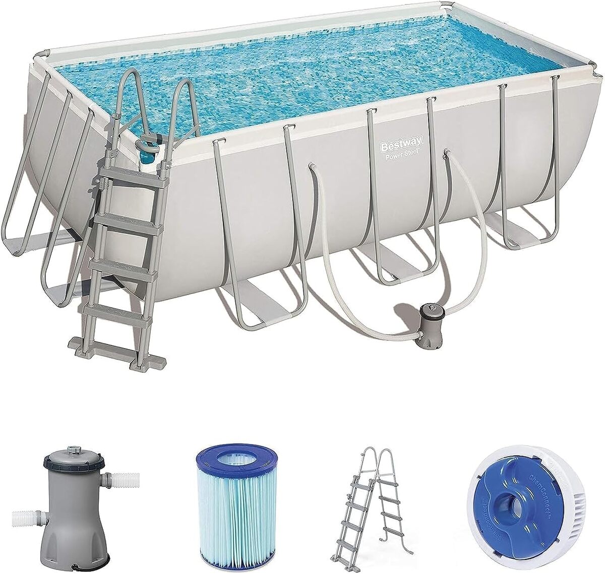 Test du kit piscine Bestway Power Steel Frame carré