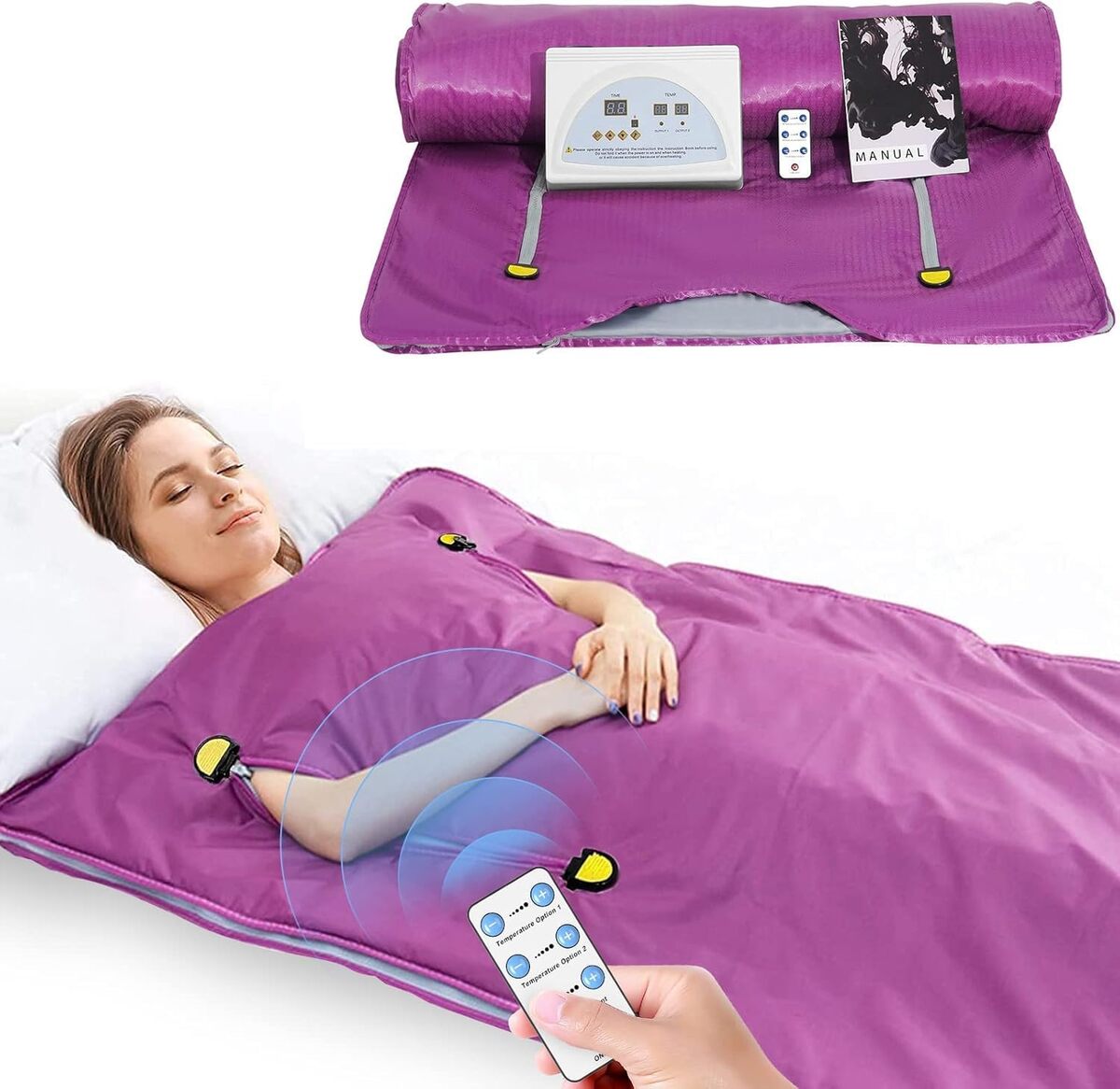 Test de la couverture de sauna infrarouge Vayotoy portable pour la détox relaxation