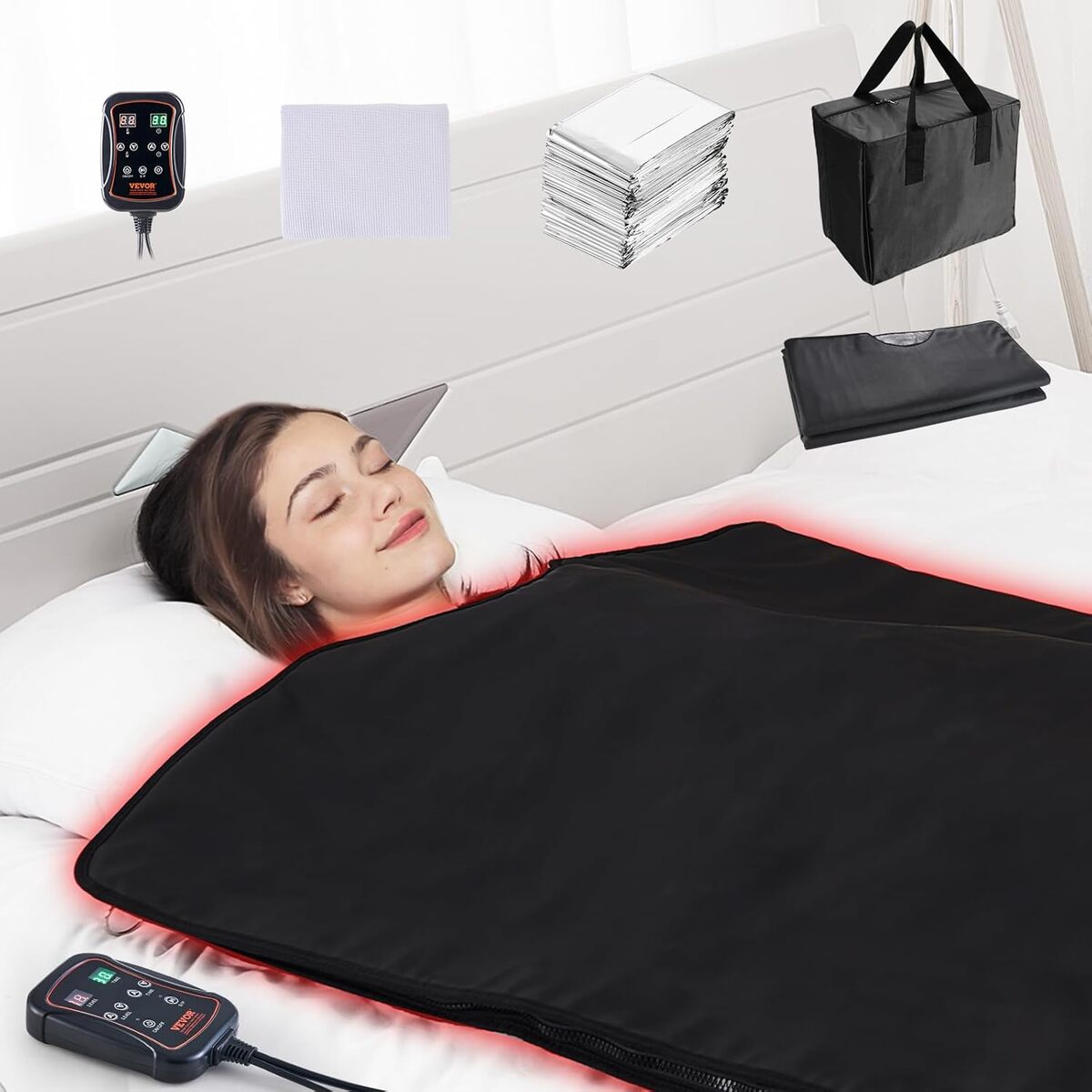 Test de la couverture sauna VEVOR : infrarouge portable pour une désintoxication optimale