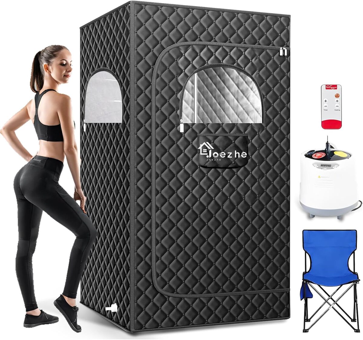 Test de la Joezhe, tente de sauna à vapeur portable 1200 W