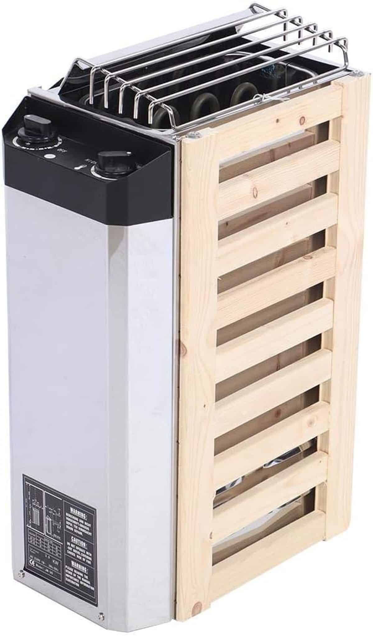 Test de la poêle de sauna Carnaval 3KW en acier inoxydable