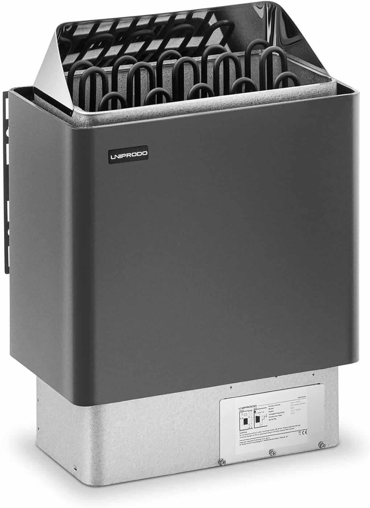 Test du radiateur électrique Uniprodo UNI_SAUNA_G9.0KW pour sauna