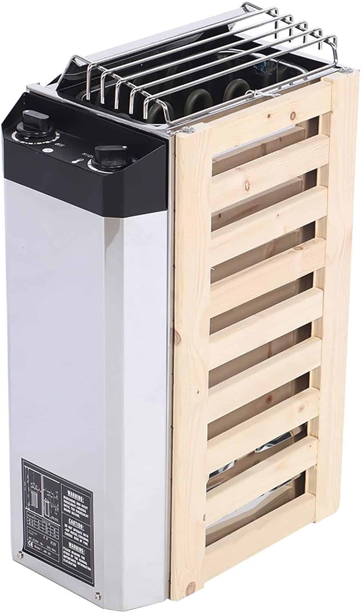 Test poêle sauna Natudeco 3KW en acier inoxydable