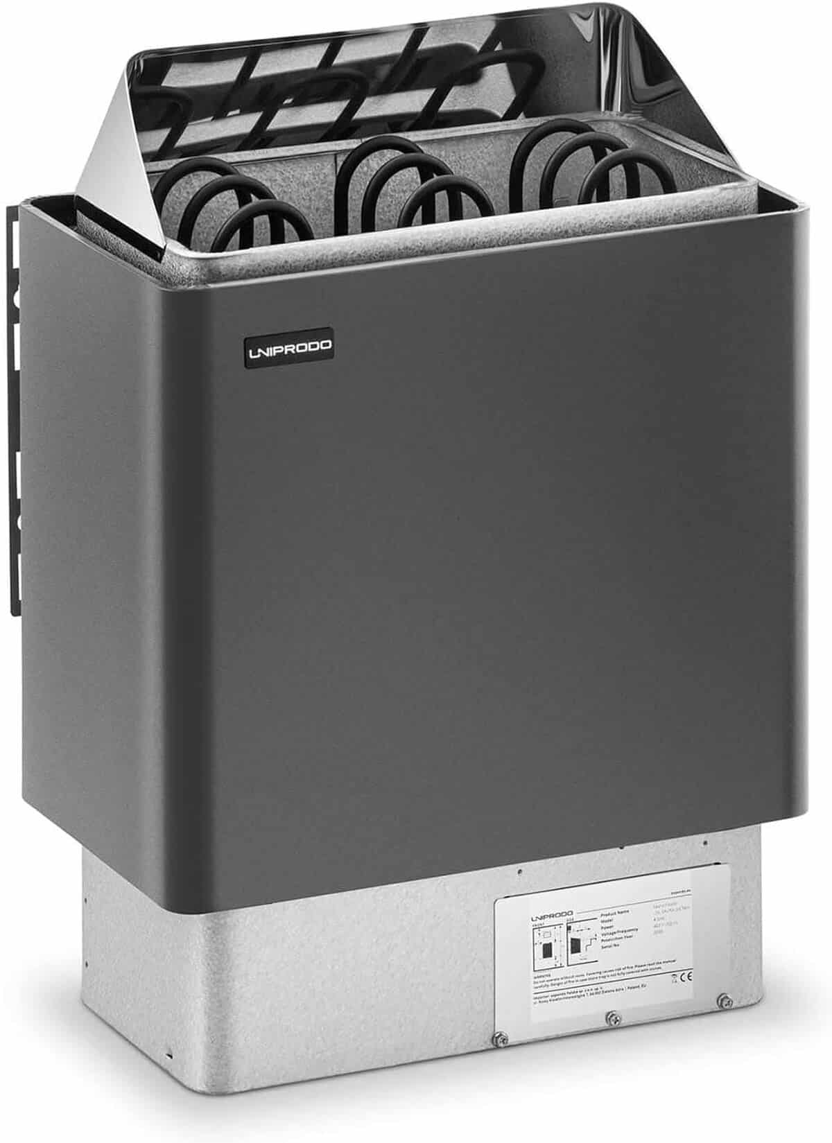 Test : radiateur électrique Uniprodo UNI_SAUNA_G4.5KW pour sauna