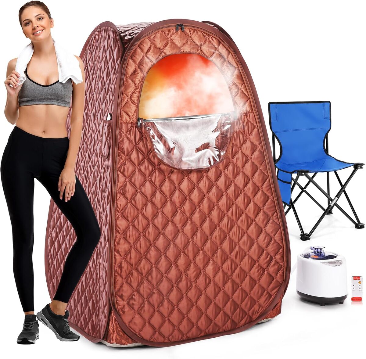Test : sauna portable maison 1000 W avec tรฉlรฉcommande