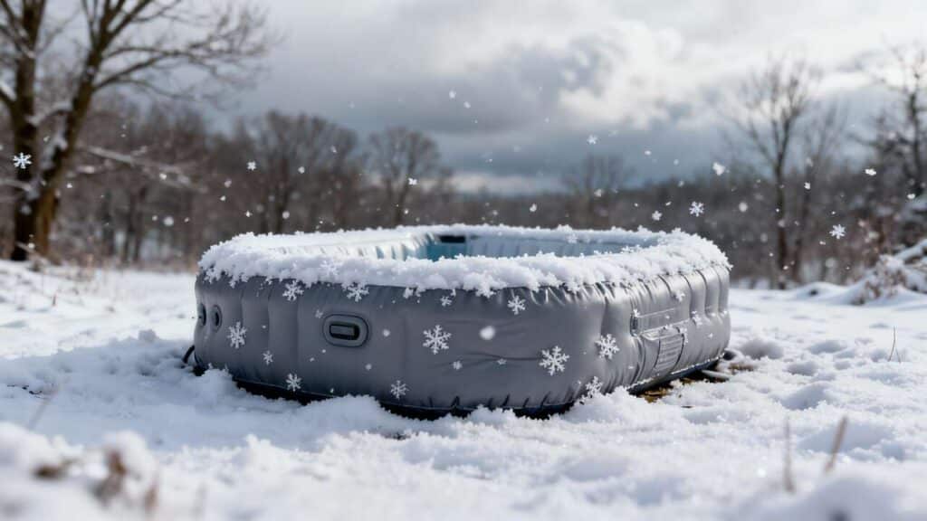 Peut-on laisser un spa gonflable vide dehors en hiver ?