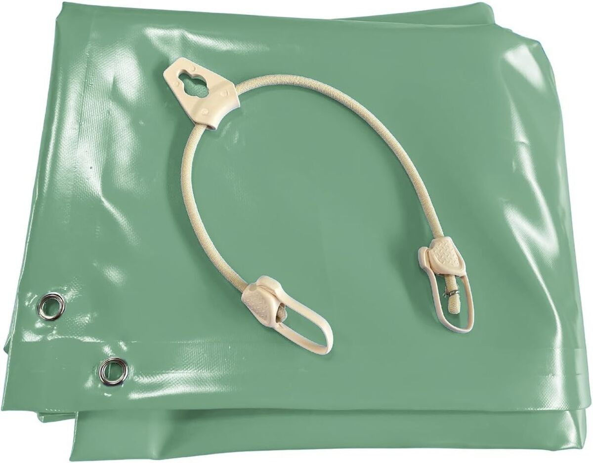 Test bรขche hivernage piscine 4, 3 x 2, 3 m modรจle vert amande