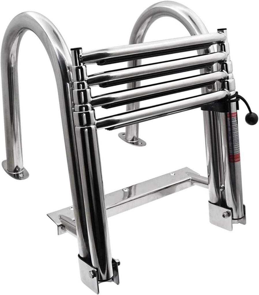 Test : échelle de bateau KAOLALI 4 marches en acier inoxydable