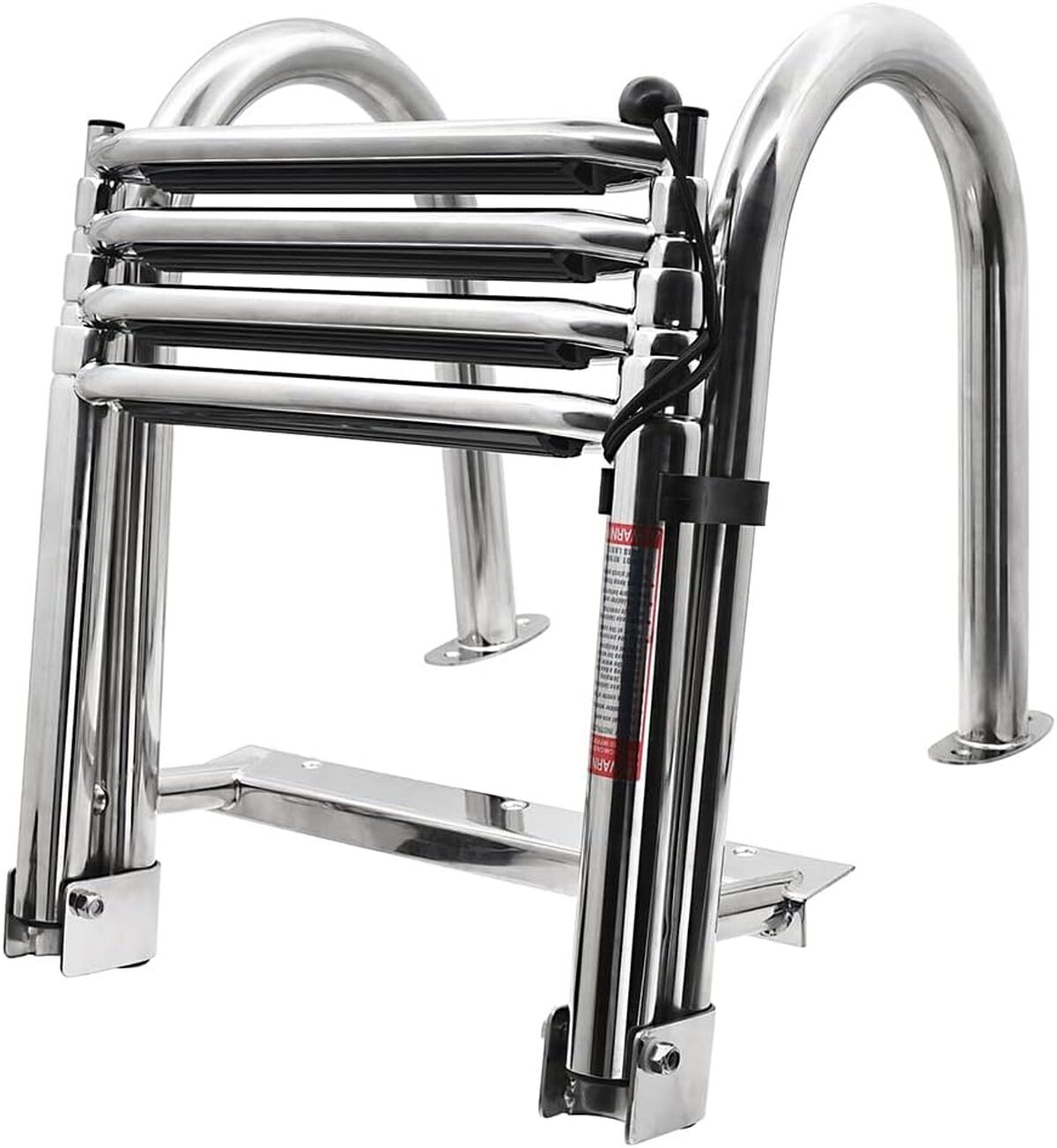 Test : échelle Geloo Inox 4 marches antidérapantes