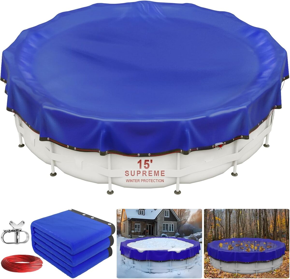 Test : housse de protection hivernale pour piscine hors sol 4, 6 m