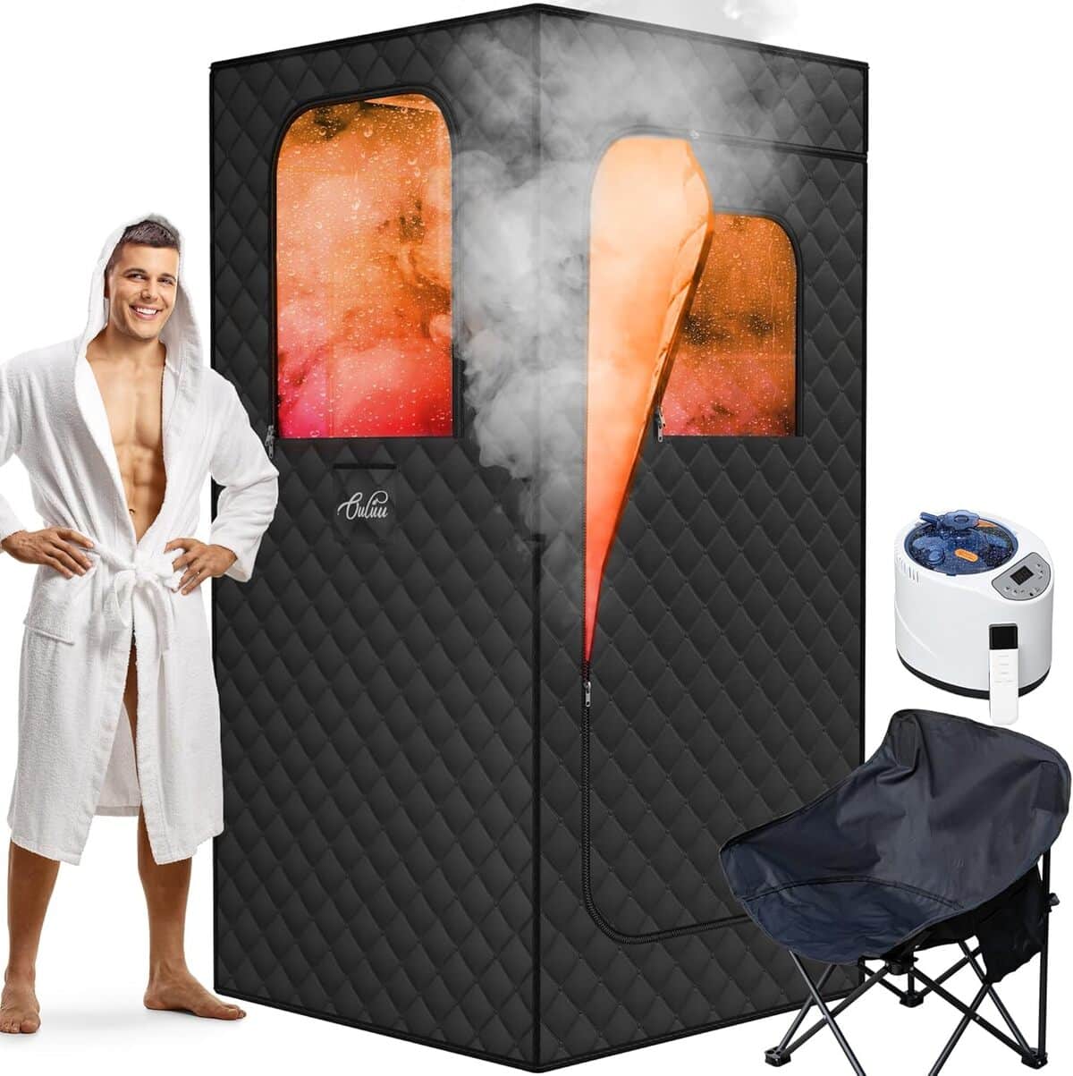 Test : sauna portable ouluu 3 L avec accessoires complets