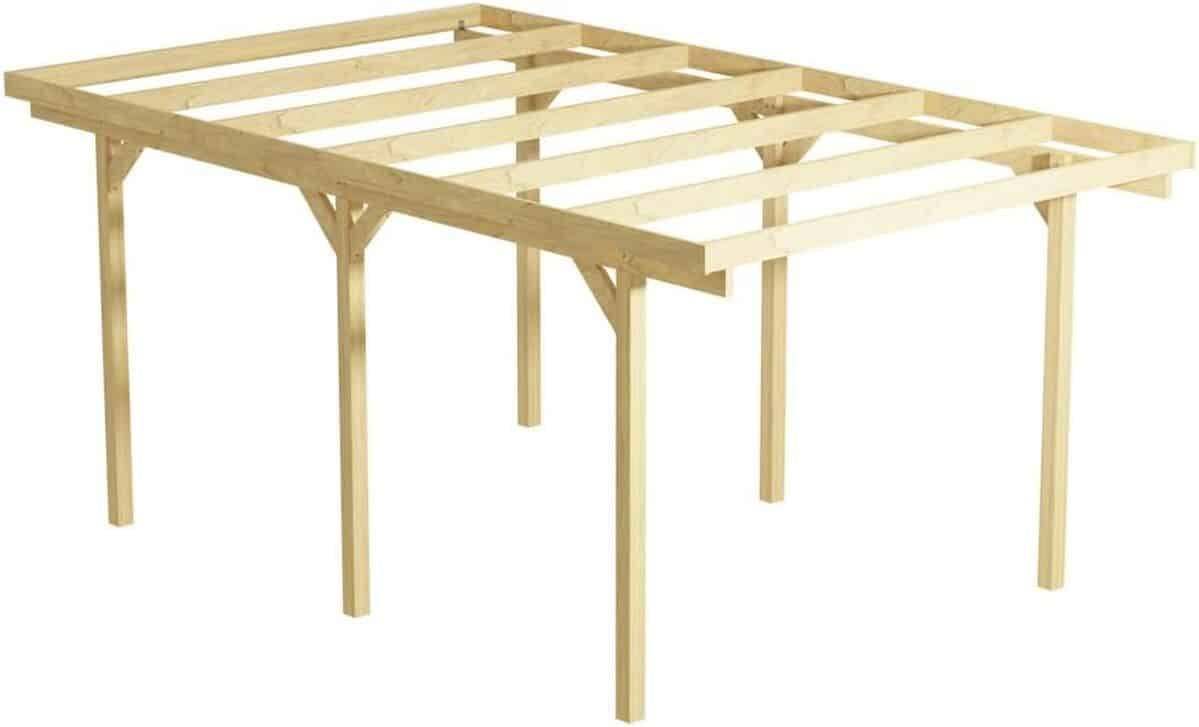 Test abri Wood&Play Granit I : garage stable et durable 300x500cm