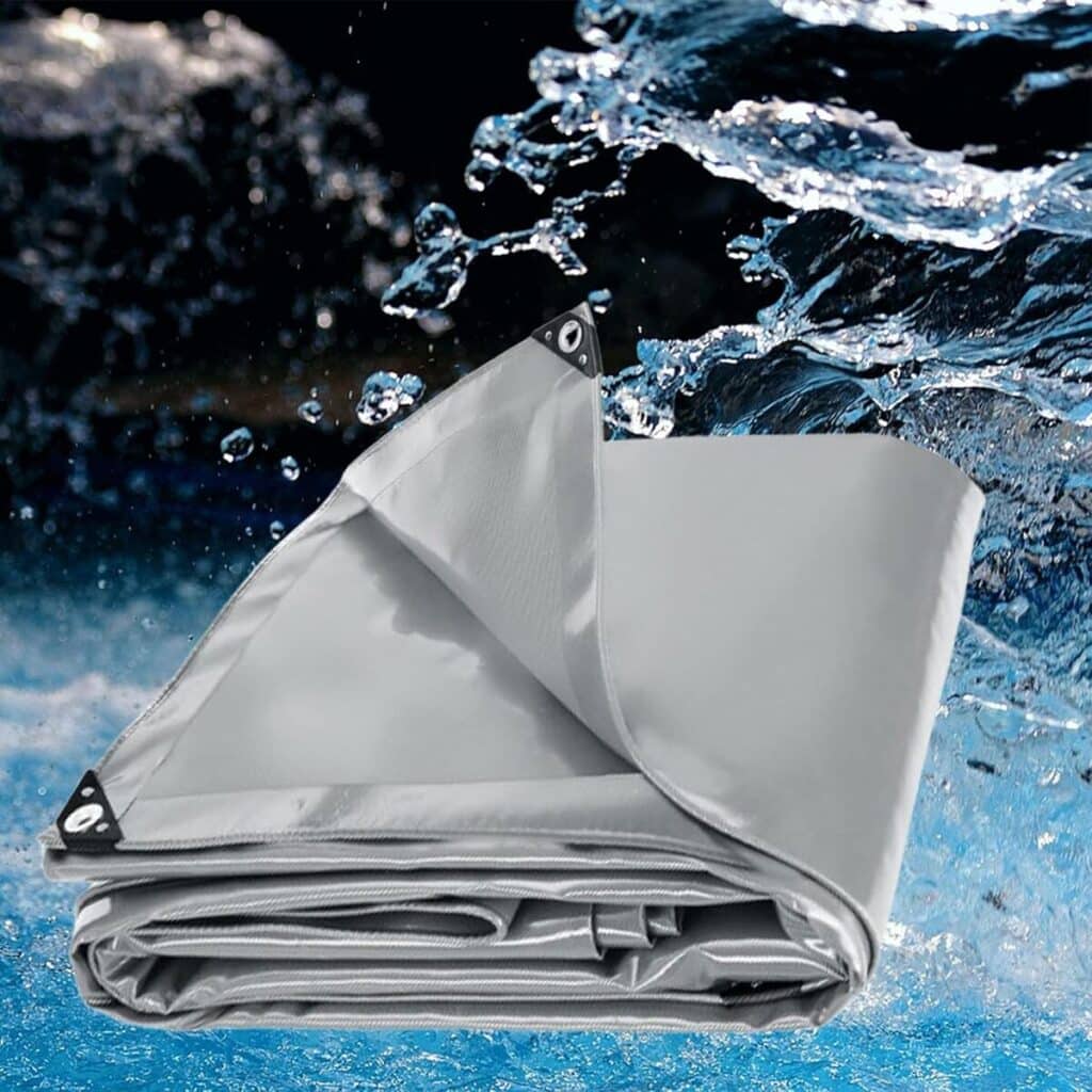 Test de la bâche LDQBF PVC imperméable 1x47m pour extérieur