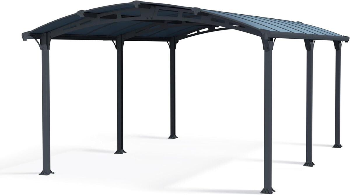 Test du carport Palram Arcadia 5000 : abri de voiture solide et design