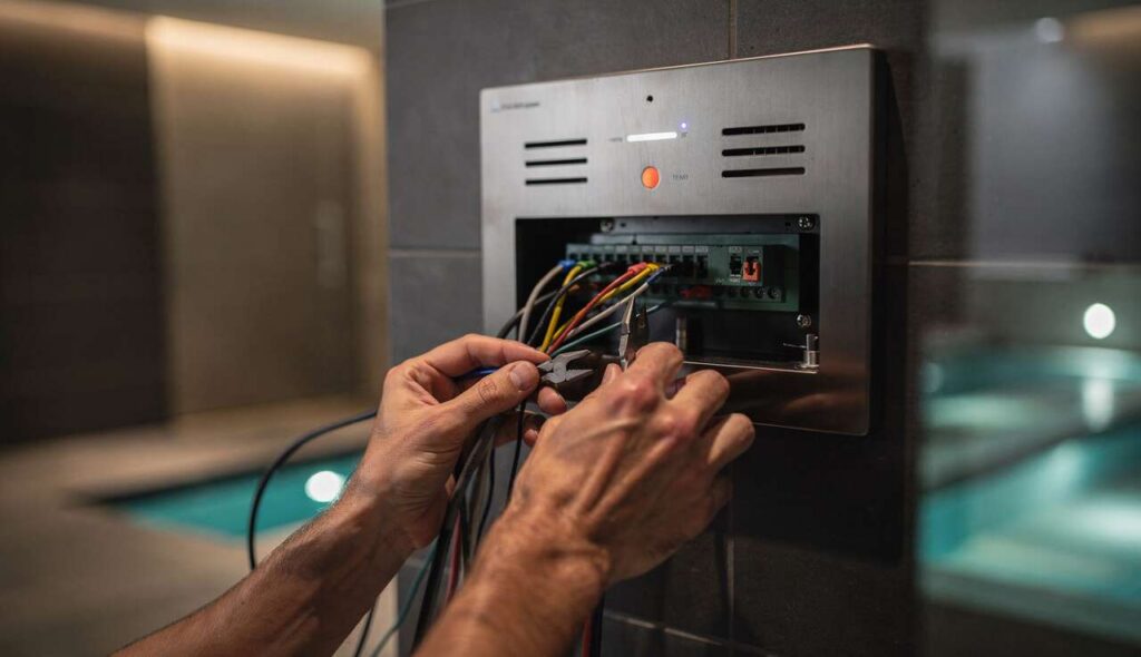 Installation et utilisation d'un boîtier de contrôle pour spa