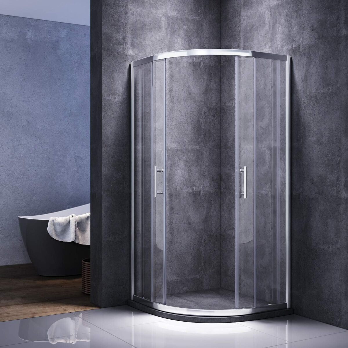 Test : cabine de douche Glasdeals SPA-FIX 80x80 quart de cercle