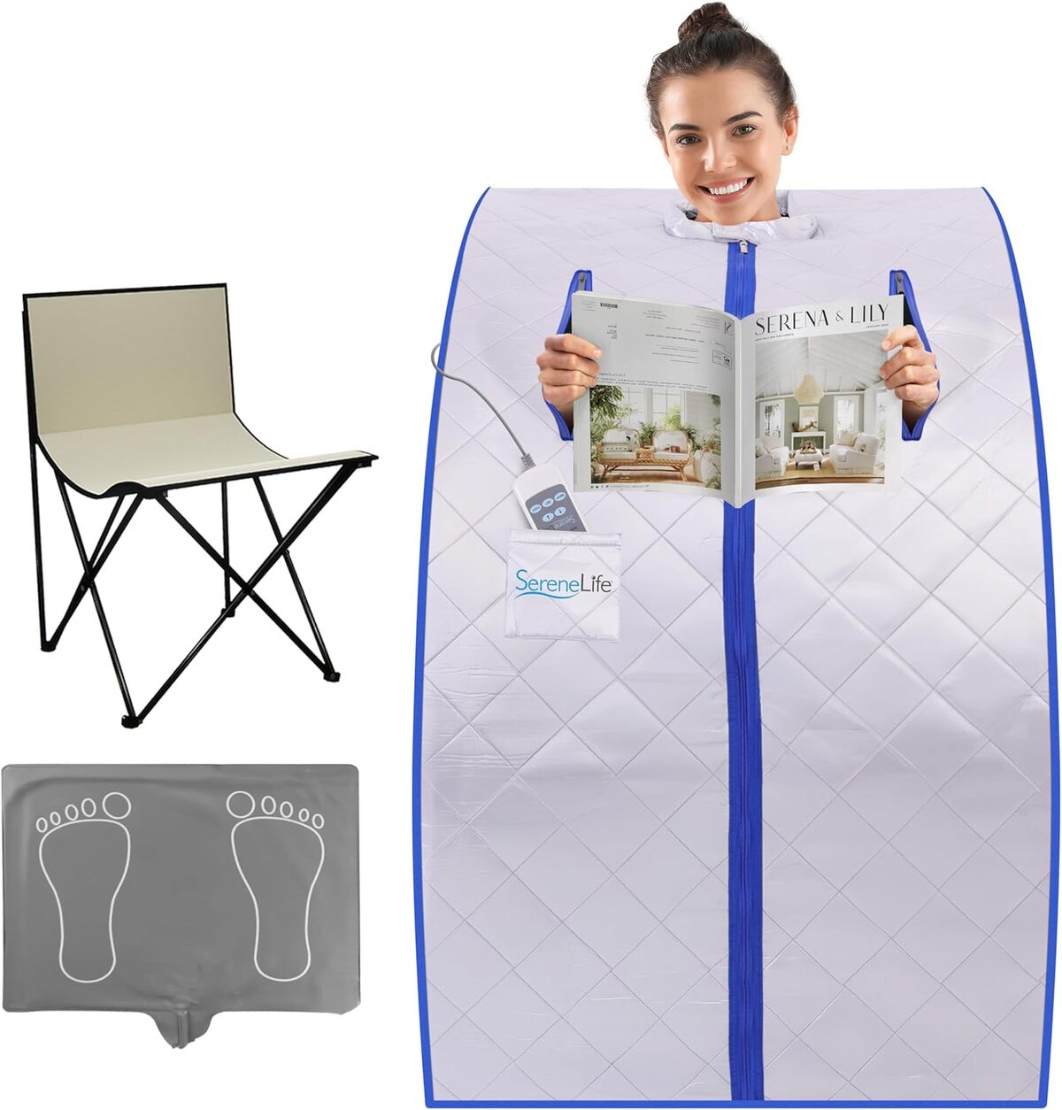 Test du sauna portable Serenelife avec tรฉlรฉcommande et minuteur