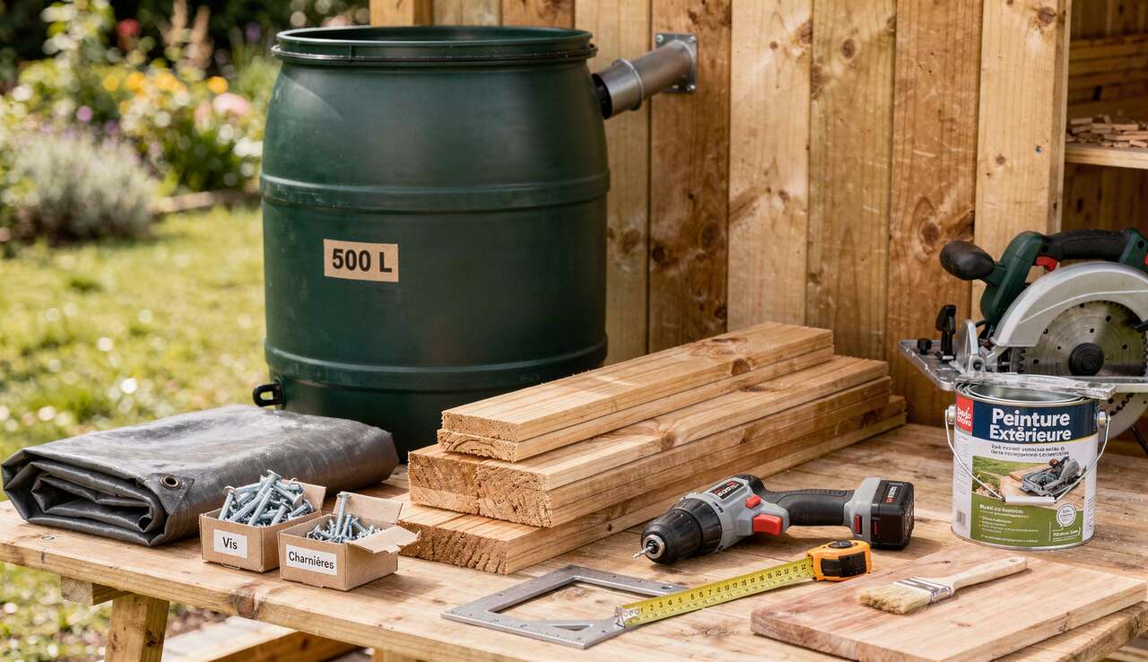 Abri de jardin avec récupérateur d'eau : conseils et astuces