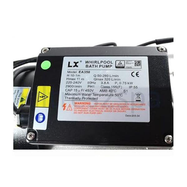 Découvrez notre analyse détaillée de la pompe spa EA350 Whirlpool 1HP 0.75kW : performances, efficacité et avis utilisateurs pour un choix éclairé